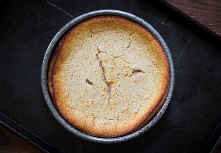 Quesada Pasiega (Spanish Cantabrian Cheesecake) gets a crackly top when baked